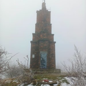 Petr Wendler on the summit of Veliš (18.1.2025 14:29)