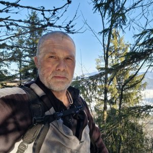 Rastislav Biarinec on the summit of Krstá hora S (17.1.2026 12:14)