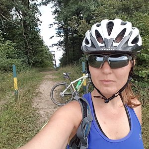 Marcela Kubíčková na vrcholu Studený vrch (31.7.2021 16:15)