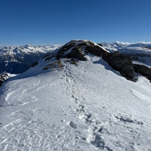 Martin Matějka on the summit of Pangert J (23.1.2026 13:23)