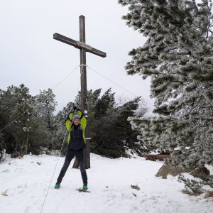 Luboš N. on the summit of Pramenáč (15.2.2026 12:28)
