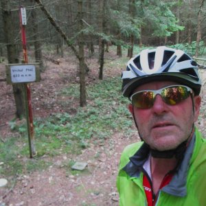 Michal Kříž on the summit of Pteč (12.7.2025 14:07)