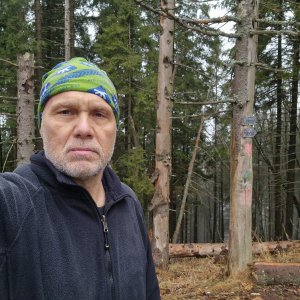 Rastislav Biarinec na vrcholu Čebrať (7.1.2025 13:21)