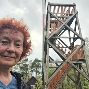 Horalka Anička on the summit of Strážnice (7.5.2022)