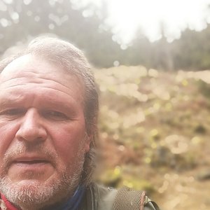 Martin Mičulka na vrcholu Mirotický vrch (20.2.2022 10:29)