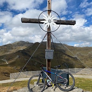 Martin Malý na vrcholu Wanglspitze (2.10.2021 13:20)