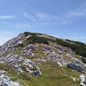 Jan Blažej on the summit of Klein Hochkogel (9.8.2026 13:28)