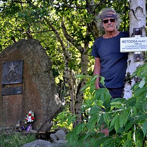 Jarda Vála na vrcholu Metodka (21.6.2022)