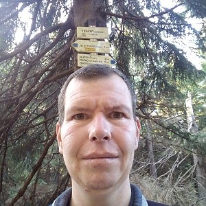 Michal Krčmář na vrcholu Travný (26.10.2019 9:51)