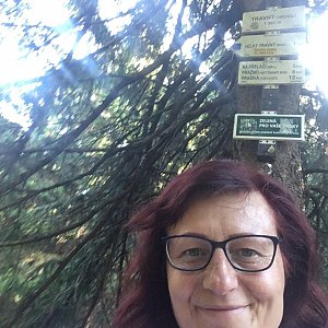 Kamila  Petrová na vrcholu Travný (27.10.2019 12:26)