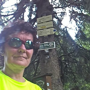 Anna na vrcholu Travný (5.8.2018)