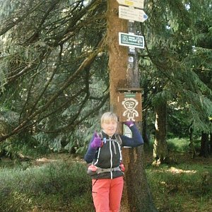 Hanka na vrcholu Travný (22.10.2018 10:53)