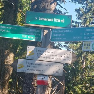 Cyklista 73 on the summit of Schwarzeck (23.8.2023 9:34)