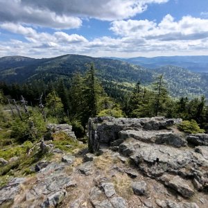 Jan Blažej on the summit of Schwarzeck (8.5.2026 15:06)