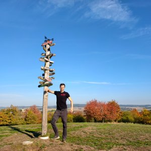 Jiří Králík on the summit of Zlatník (18.10.2026 15:09)