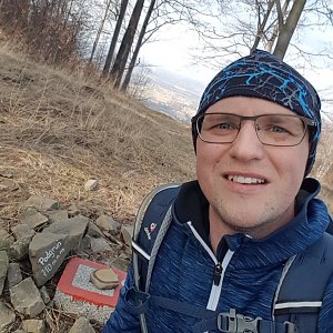 Jarda on the summit of Podgruň S (26.3.2022 15:00)