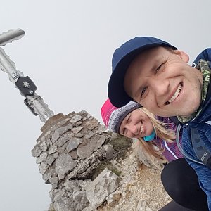 Michaela Karásková na vrcholu Vordernberger Griesmauer (17.7.2020 15:00)