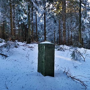 Martin Horáček na vrcholu Hričovec (16.1.2022 9:50)