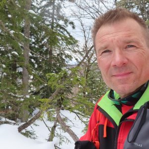 Divočák on the summit of Hundseck (3.4.2026 13:40)