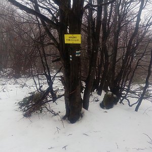 Jozef Farkaš on the summit of Hrúbky (30.12.2020 13:03)