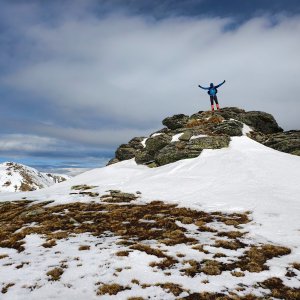 Jiří Králík on the summit of Windfelsen (4.4.2026 12:21)
