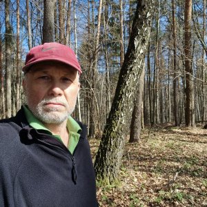 Rastislav Biarinec on the summit of Javorníček (4.4.2026 10:51)