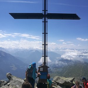 Martin Malý na vrcholu Bettmerhorn (29.7.2020 13:02)