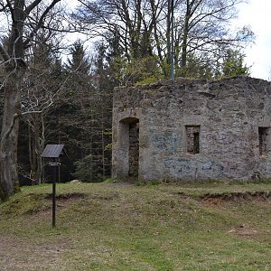 Jarda Vála on the summit of Rudný (30.4.2017)