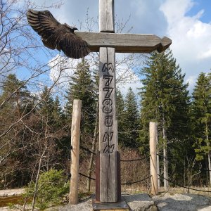 Nojby on the summit of Adlerfelsen (16.4.2026 10:10)