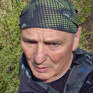 Jirka Valda on the summit of Mikowa (18.4.2026 12:59)
