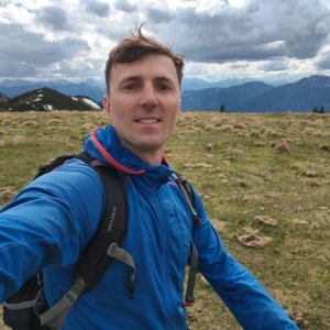 Jiří Králík on the summit of Klein Langkogel (8.5.2026 16:36)