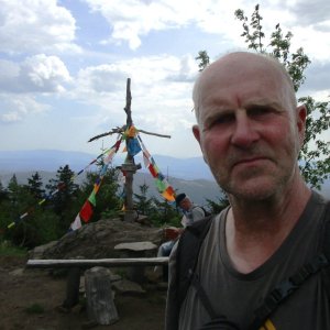Michal Kříž on the summit of Heugstatt (24.5.2026 15:37)