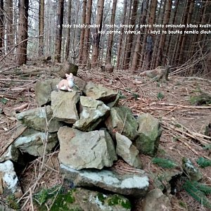 Jiřina na vrcholu Hukvaldek (1.5.2022 12:25)