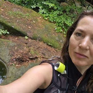 Marcela Kubíčková on the summit of Píšťala (24.6.2023 11:15)