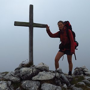 Iveta Válová on the summit of Grosser Wildenkogel (2.9.2020)