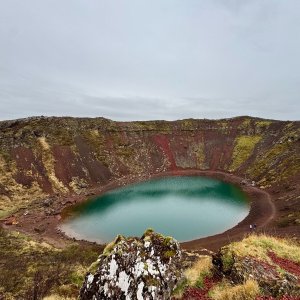 Nikola na vrcholu Kerið (28.5.2026 7:15)