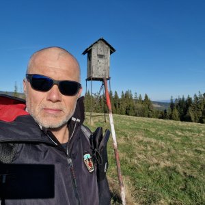 Rastislav Biarinec on the summit of Krúpová (27.4.2025 7:36)