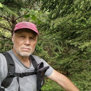 Rastislav Biarinec on the summit of Biela diera (18.6.2026 13:45)