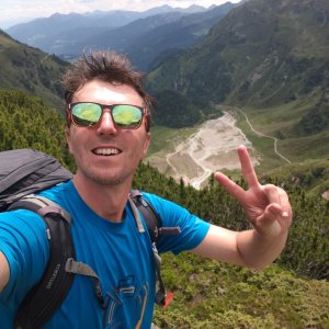 Jiří Králík on the summit of Sennerblick (21.6.2026 12:42)