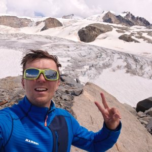 Jiří Králík on the summit of Blattje (27.6.2026 14:21)