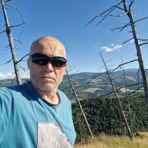 Rastislav Biarinec on the summit of Krížový vrch V (3.7.2026 17:11)