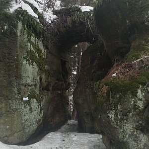 Anna na vrcholu Starozámecký vrch (14.2.2019)