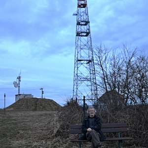 Jarda Vála on the summit of Vizáb (20.3.2023)