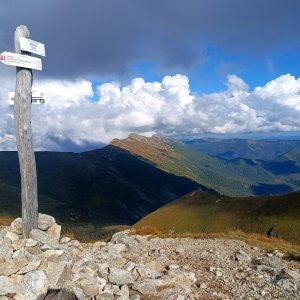 David Pšenica on the summit of Kotliská (3.9.2025 16:28)