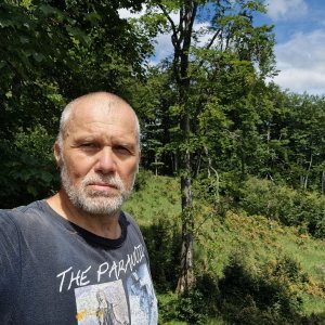 Rastislav Biarinec on the summit of Wolf Hill SW (13.7.2026 13:45)