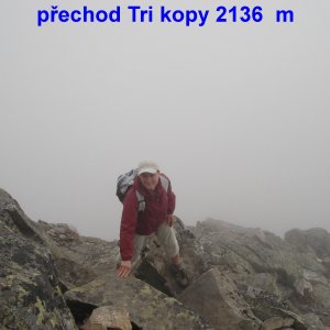 Jirka Zajko on the summit of Druhá kopa (25.8.2007 11:25)