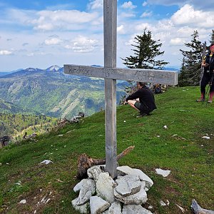 Horalka Anička on the summit of Windkogel (21.5.2023)