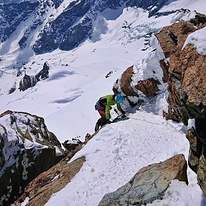 Martin Horáček na vrcholu Pollux / Polucce (1.5.2019 15:33)