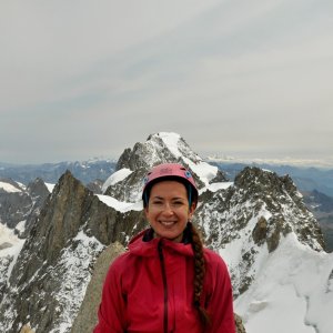 ThrasherVojti on the summit of Dente del Gigante / Dent du Géant (6.8.2025 0:00)