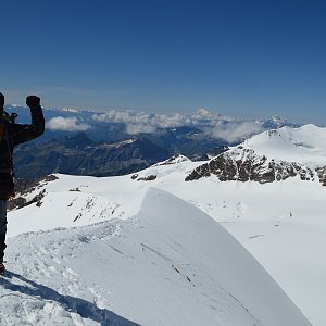 Jar Faldy na vrcholu Naso del Lyskamm (21.8.2014 12:55)